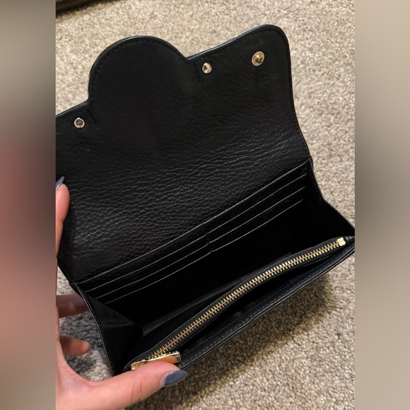 Vintage Tory Burch Logo Wallet Clutch Leather - Picture 5 of 7